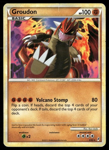 Groudon 6/095 Call of Legends Rare Non-Holo