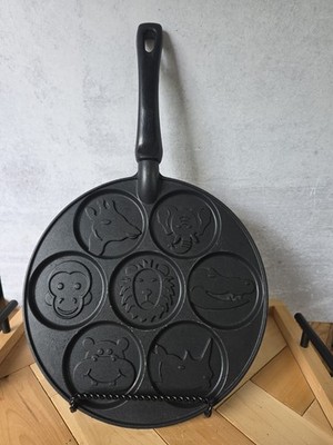 Nordic Ware Griddle Circus Animal Pancake Pan USA  Lion Monkey Rhino Gator Hippo