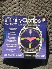 INFINITY OPTICS WATCH WITH BUILT IN BLACK LIGHT NEW IN BOX  New Dimension