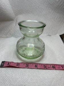 Green Glass Bulb Vase