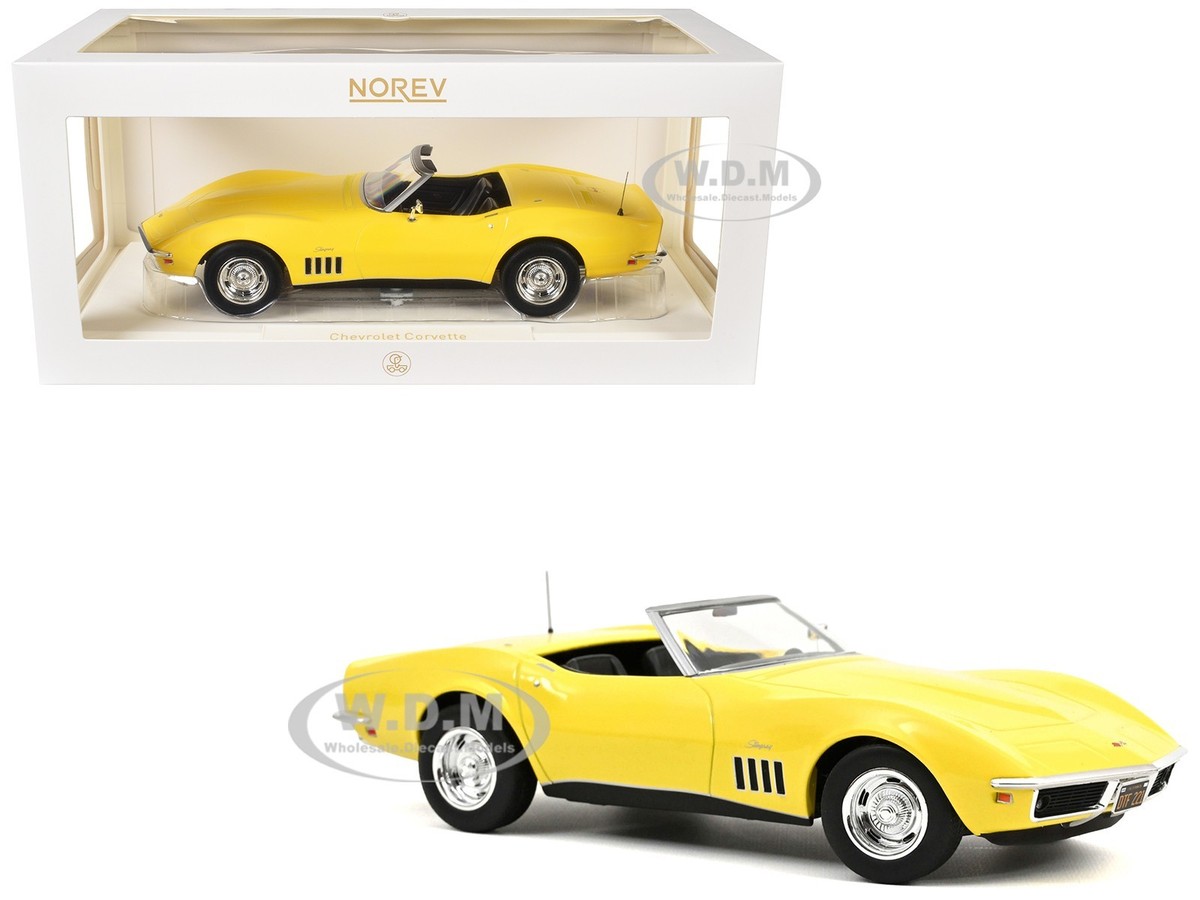 1969 CHEVROLET CORVETTE CABRIOLET DAYTONA YELLOW 1/18 DIECAST BY