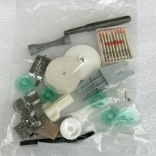 Kit de accesorios y piezas de pie de ojal Husqvarna Viking genuino de 23 piezas