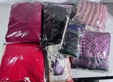 34 Pieces Mixed Scarves Lot   Various Materials  Styles   Great Deal 