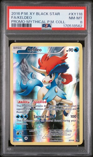 Keldeo graded PSA 8 for sale on eBay