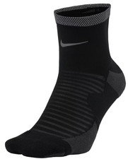 Nike Spark, DriFit Cushioned Ankle Running Socks Black Mens 8-9.5 Womens 9.5-11