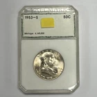 1953-S Franklin Silver Half Dollar Gem Unc. Hallmark PCJ Looking Holder MS64