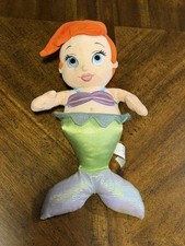 Disney Parks Exclusive The Little Mermaid Ariel Baby 14  Plush Stuffed Doll Toy