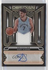 2021 Obsidian Rookie Jersey Ink Electric Etch Orange 23/25 Santi Aldama Auto 3d3