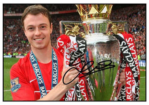 12367. Jonny Evans Signed Pictures A4 Prints Man United Leicester N Ireland etc
