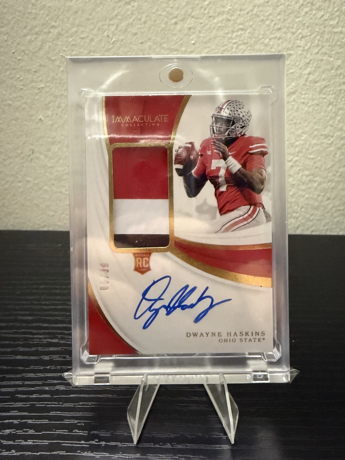 2019 Panini Immaculate Collegiate - Patch Auto Ohio State Dwayne Haskins /99