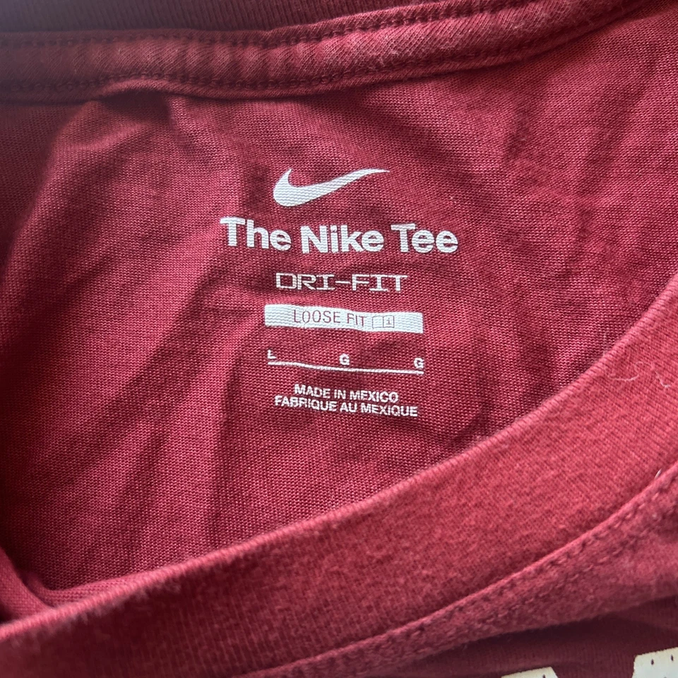 Oklahoma University Boomer Sooner nike crop top Loose Fit Size Large - Image 3 of 4