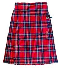 Vintage Glenisla Classics Long Tartan Kilt Pleated Wool-Scotland-UK 14-US 10-29  