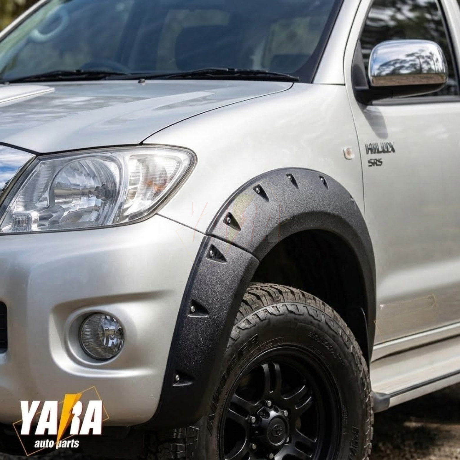 Pocket Fender Flares for Hilux SR5 SR 2005-2011 Texture 6pcs 4