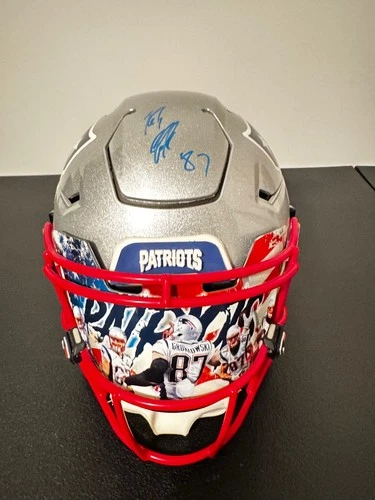 Rob Gronkowski Signed Patriots Speedflex Helmet W/ Custom Visor Radtke COA 🔥
