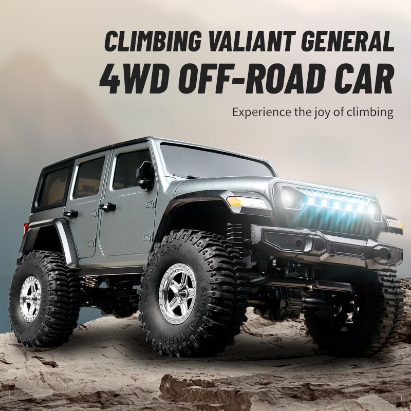 NEW JJRC C8801 1:18 4WD RC Car Rock Crawler Truck LED Lights w/3