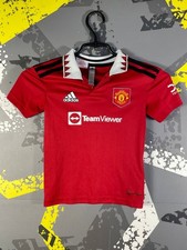 Manchester United Home football shirt 2022 - 2023 Adidas Kids Size 4-5 YRS ig93