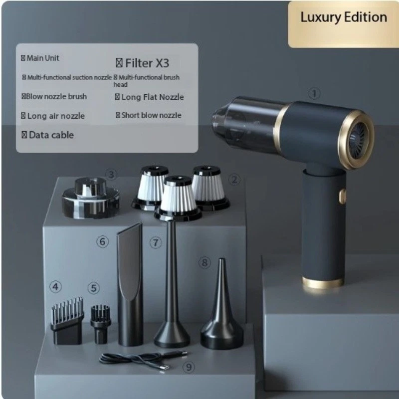 Wireless Handheld Car Vacuum Cleaner High-Powered Dual-Function Blower AndVacuum - Image 3 of 4