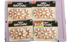 Lot of 4 - Rayovac Size 13 Hearing Aid Battery - 24 packs - 96 total #915-918