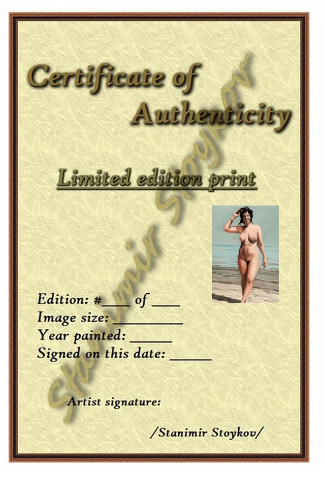 AKT Frauen Giclée Kunstdruck A3, handsigniert LE/100, Textur-Papier - Bild 2 von 4