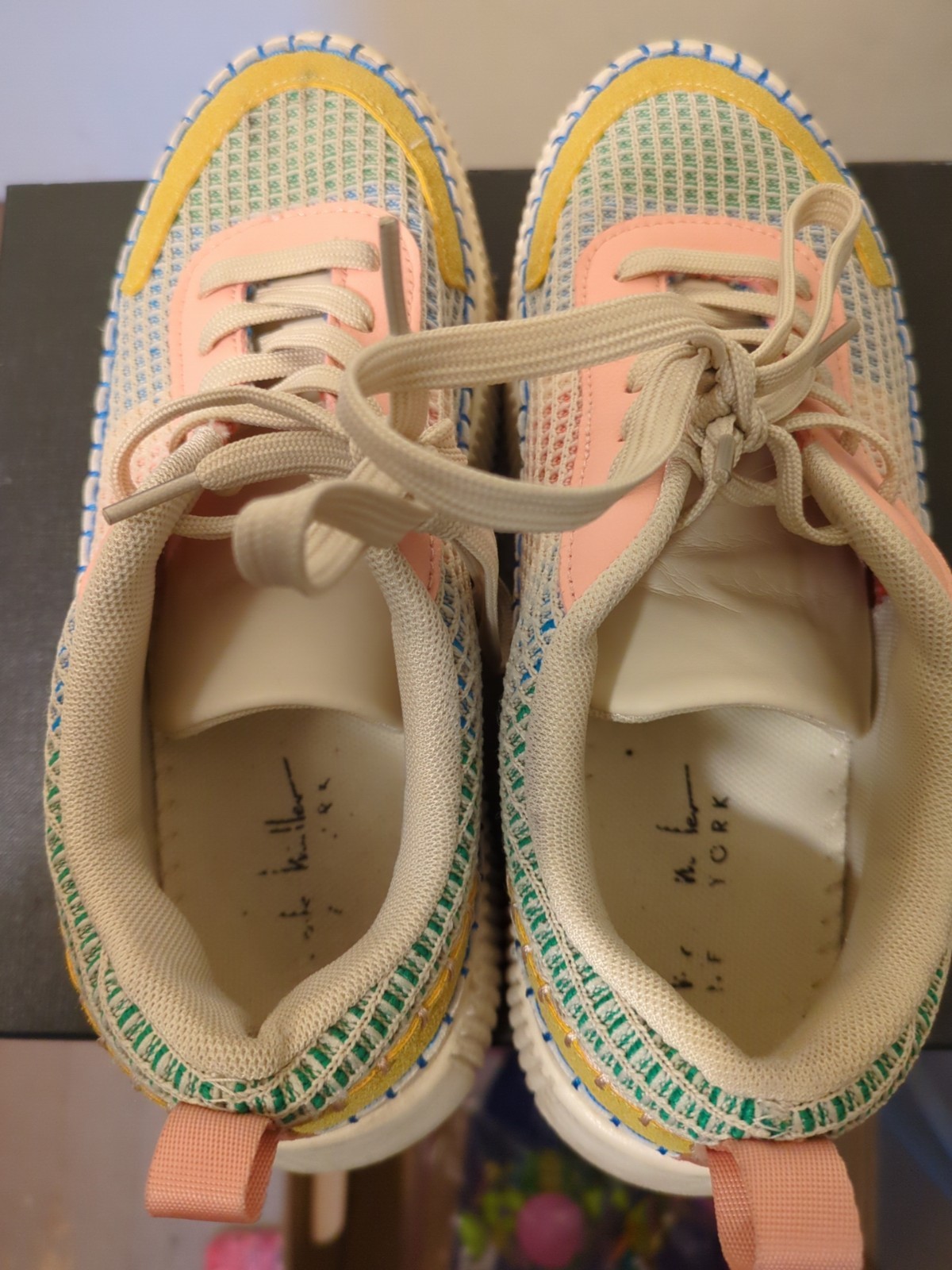 Nicole Miller Multicolor Patchwork Brita Platform… - image 2