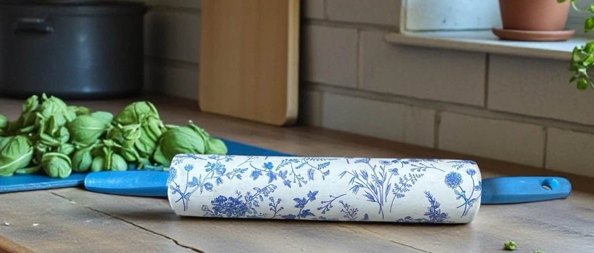 Decorative Rolling Pin Blue White Floral Vintage Farmhouse Style 16”
Opens in a new window or tab
