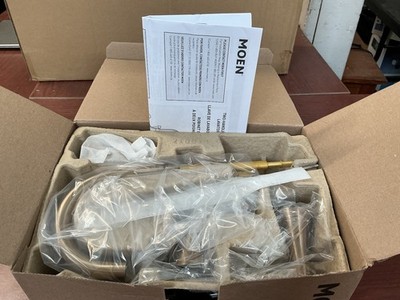 NEW MOEN TV64433BZG Bathroom Faucet Bronze Gold W/Valves&Metal Drain B10