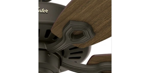 Hunter Fans - Builder 52 Inch Ceiling Fan with Pull Chain-Matte Black Finish - Picture 2 of 4