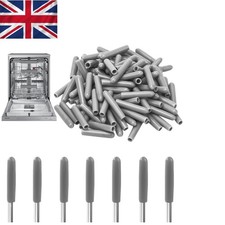 Dishwasher Rack Caps - 1/8 Inch Silicone Tine Covers, 100 Pack for All Models