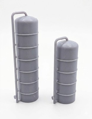 N Scale 1/160 set of 2 Dairy Farm Tanks N8007 | Whistle Stop Models