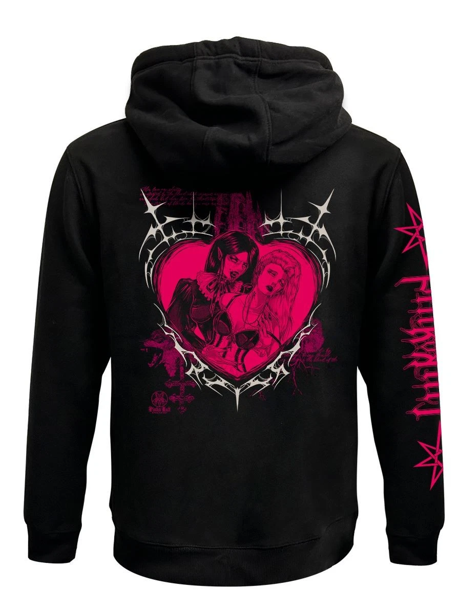 Pinku Kult True Love Black Zip Hoodie