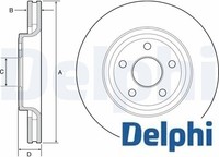 2X Bremsscheibe Delphi BG9121C 2 Bremsscheiben Vorderachse Vorne