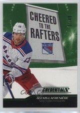 2024-25 Credentials Cheered to the Rafters Green 31/49 Alexis Lafreniere 1jz3