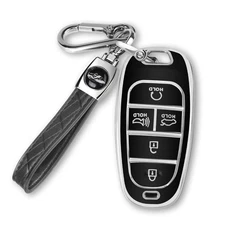 Hyundai Key Fob Cover Compatible with 2021-2024 Sonata Santa Fe Tucson