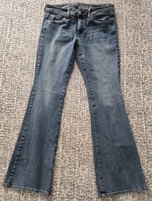 Pantalones de mezclilla 30x30 American Eagle Kick Boot talla 6 regular tiro bajo súper elásticos