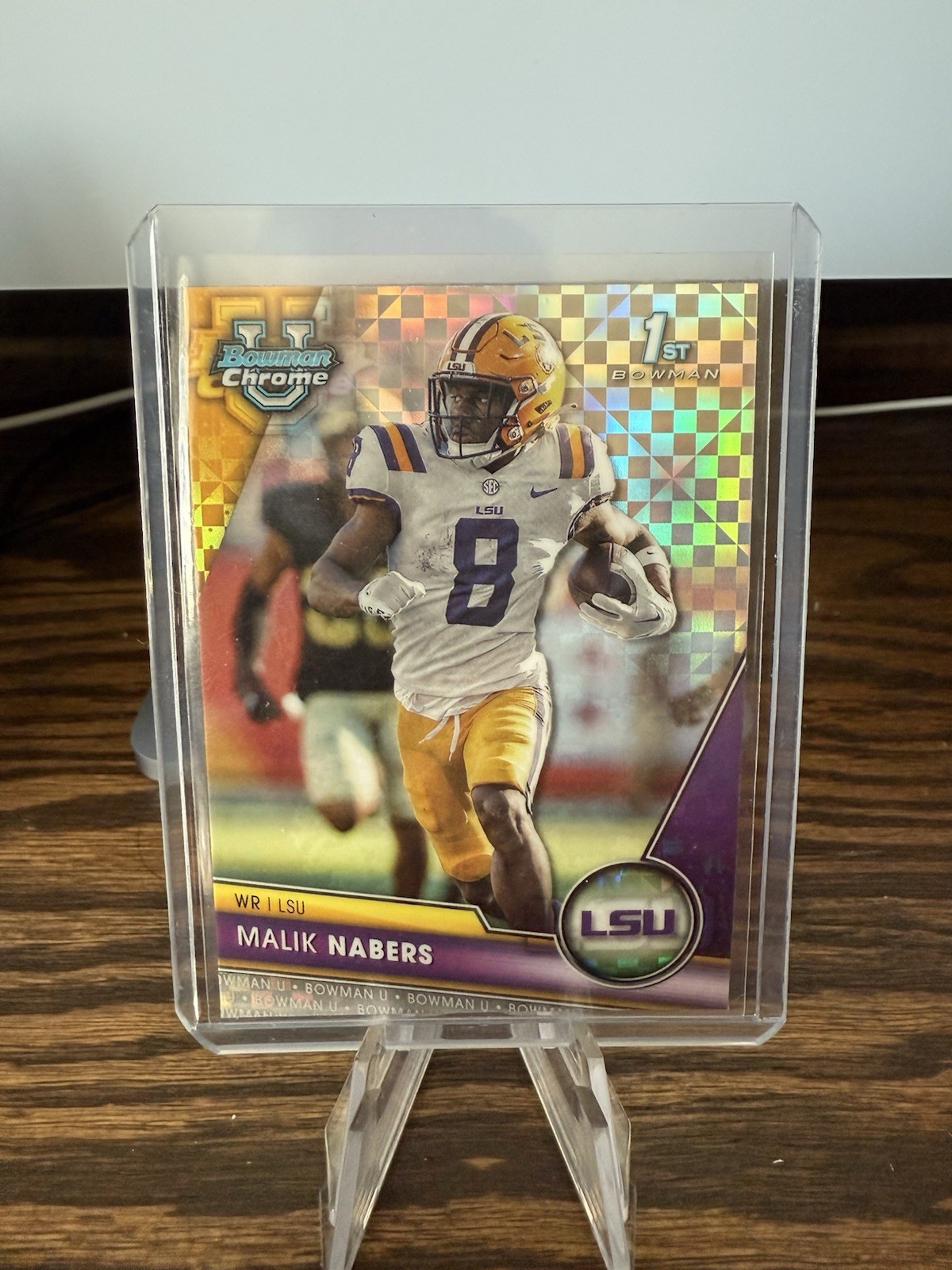 2023 Bowman University Chrome - Malik Nabers #74 X-Fractor (RC)