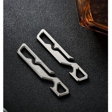 Titanium Alloy EDC Keychain Clip Multi-Tool Belt Hook Outdoor Gear lightweight