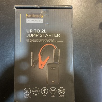 Halfords Advanced 2L Starthilfe 6000mAh - Lithium Autobatterie Booster