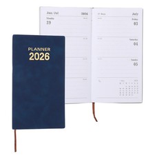 2026 Planner Notebook, A6 6.9 x 3.7" to Do List Notebook, Brown