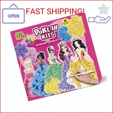 Poke Art Princess Kit Gift 10 Pcs Set,Crafts For Kids Ages 4-8, Diy Craft Kits W