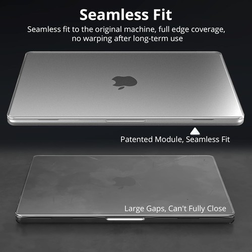 Anban Compatible with MacBook Pro 14 inch Case 2025 2024 2023 Matte Clear - Picture 3 of 8