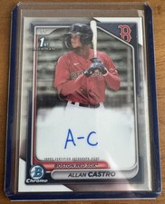 2024 Bowman 1st Chrome Prospects - Allan Castro #CPA-ACA -  Autographed Card