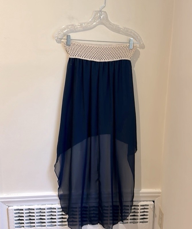 Bella D Women’s High Low Beachy Skirt Size M