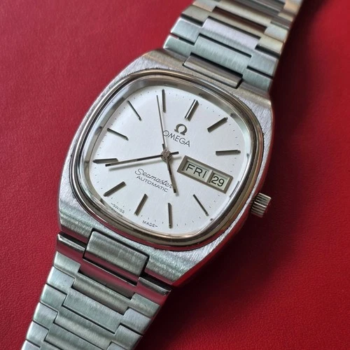 VINTAGE 1982  MEN  OMEGA  SEAMASTER  CAL  1020   AUTOMATIC   DAY  DATE  SERVICED