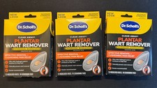 Dr. Scholl's Clear Away Plantar Wart Remover 12 Discs 10 Pads Exp 4/27 Lot of 3