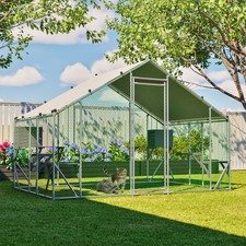 10x20 ft Outdoor Cat Enclosure, Extra Large Walk-in Cat House, Metal Cat Catio