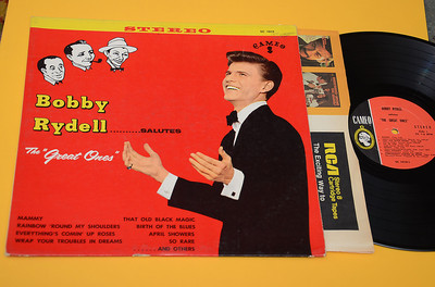 BOBBY RYDELL LP SALUTES GREAT ONES 1°ST ORIG USA 1961 CARTONATA COVER + INNEN