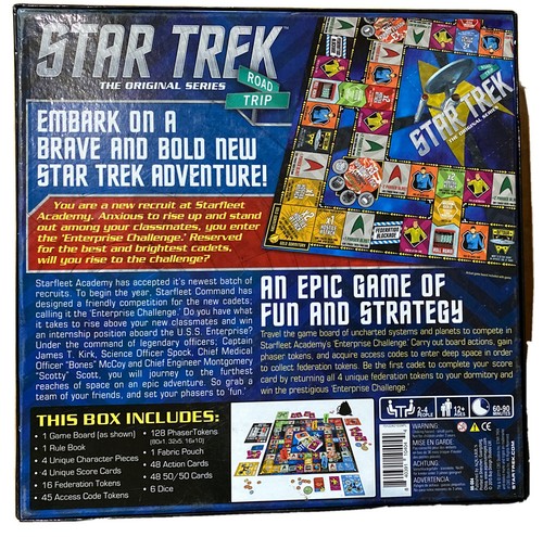 STAR TREK Road Trip Gioco da Tavolo Capitano Kirk Spock Serie Originale - Foto 2 di 2