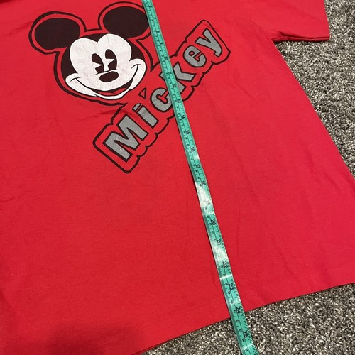 Vintage Mickey and Co Disney Shirt Kids Large? Mickey Red Short Sleeve - Picture 7 of 10
