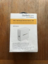 StarTech USB C 60W Portable Travel Wall Charger WCH1C