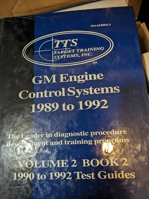 1989-1992 TTS Volume 2 Book 2 GM Engine Control System Book